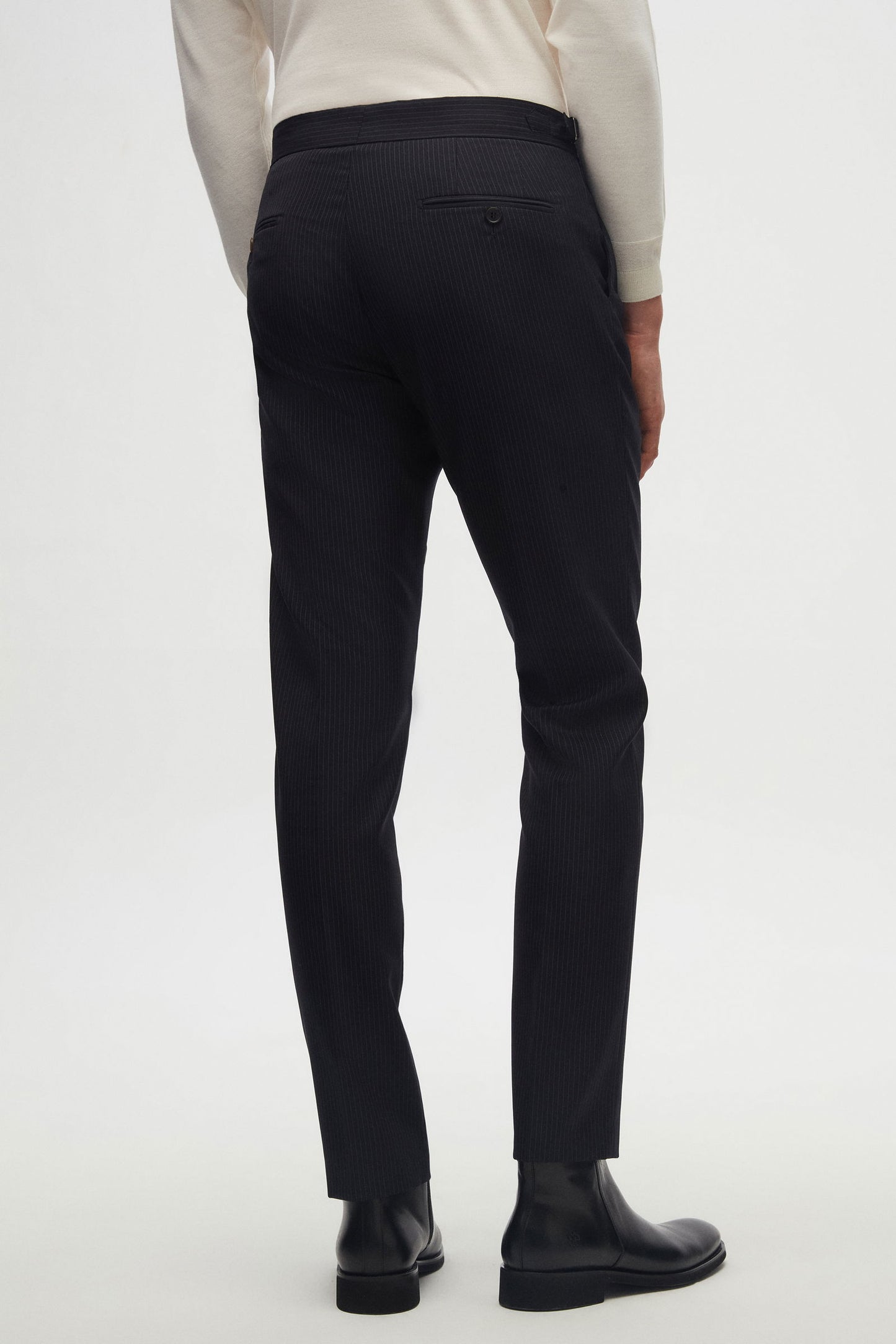 Damat Slim Fit Lacivert Yünlü Kumaş Pantolon
