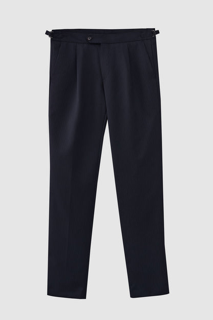 Damat Slim Fit Lacivert Yünlü Kumaş Pantolon