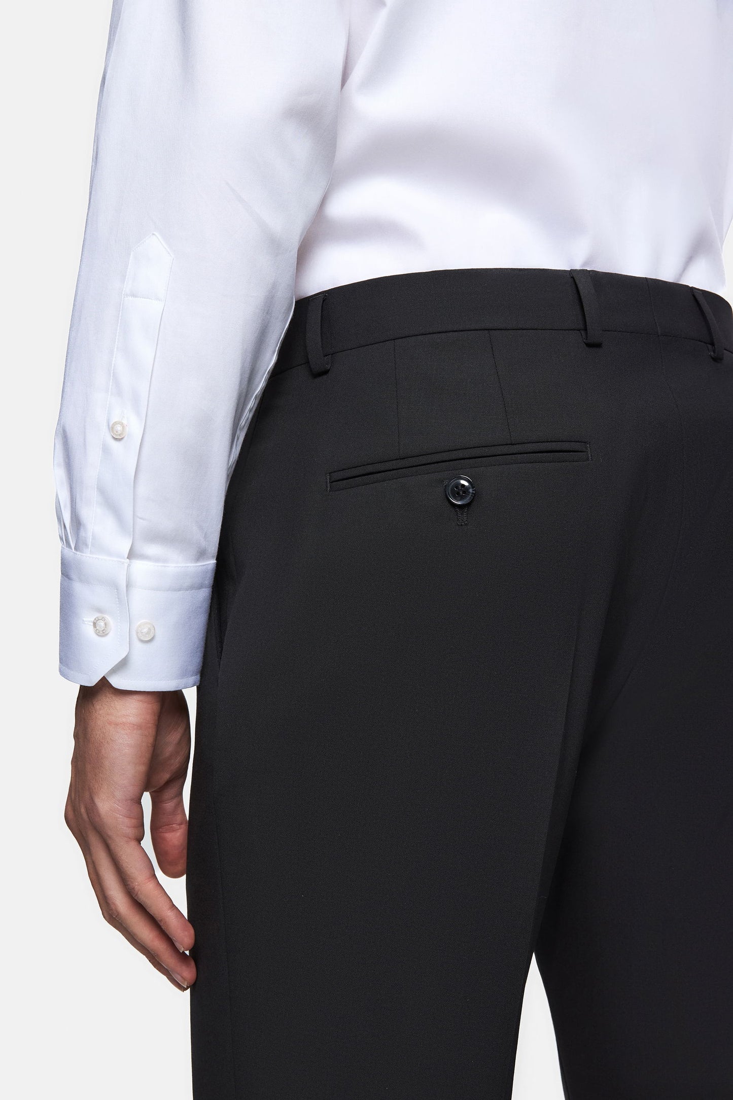 Tween Slim Fit Siyah Düz Travel Smokin Takim