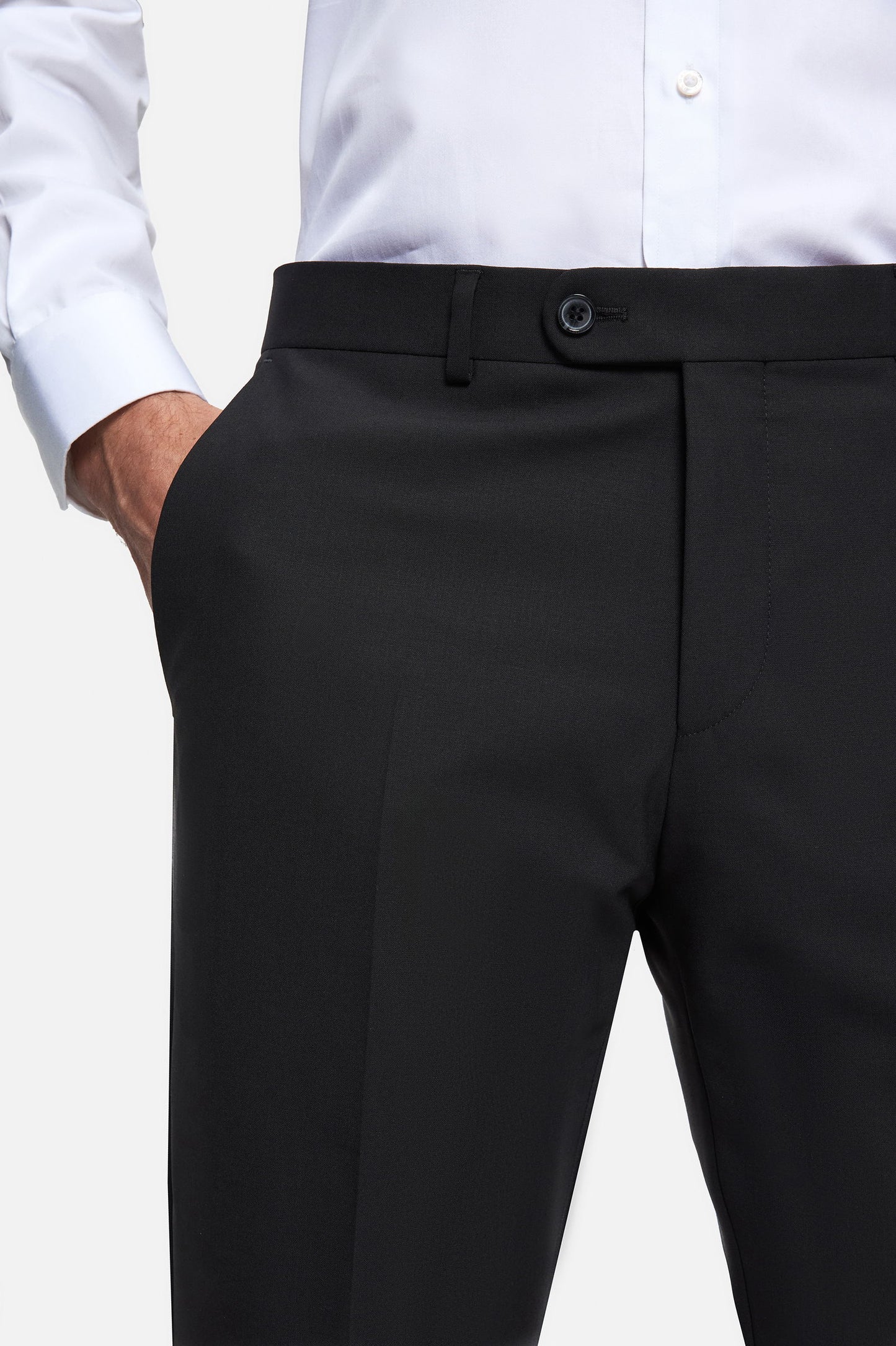 Tween Slim Fit Siyah Düz Travel Smokin Takim