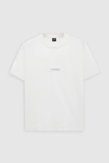 Tween Relaxed Fit Ekru Pickleball Koleksiyon %100 Merserize Pamuk T-shirt