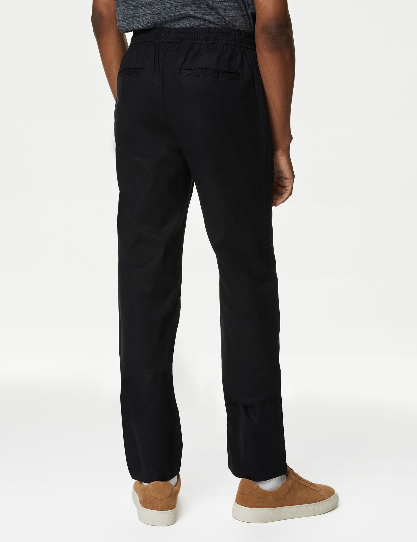 Tapered Fit Keten Pantolon