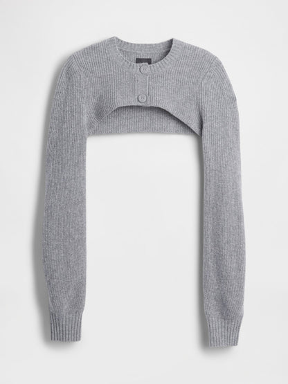 Gri Gapstudio Cashsoft Shrunken Crop Hırka