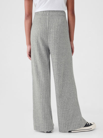 Gri Cozy Wide-leg Eşofman Altı