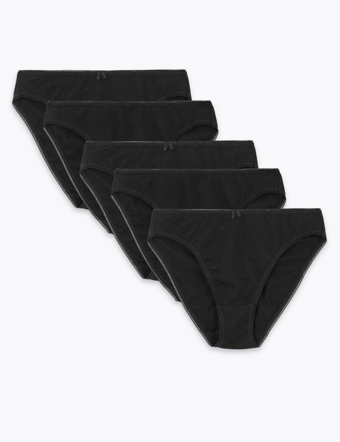 5'li Cotton Lycra:registered: High Leg Külot Seti