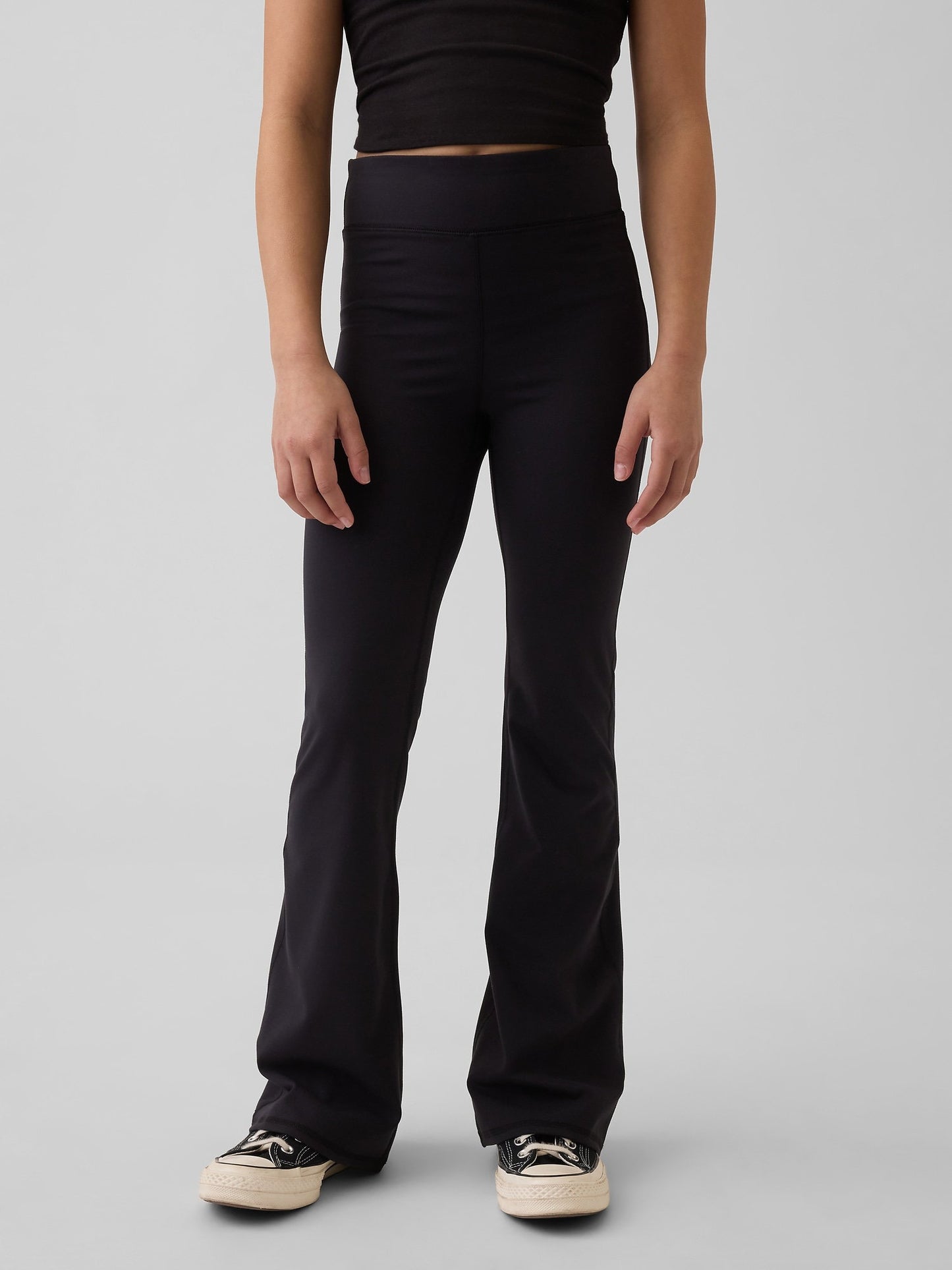 Siyah Performans Flare Leggings Tayt