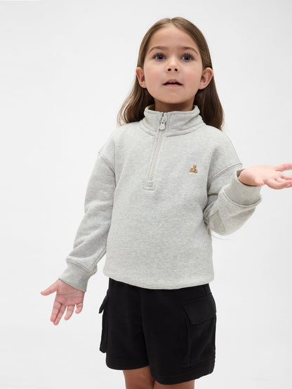 Lacivert Vintagesoft Yarım Fermuarlı Sweatshirt