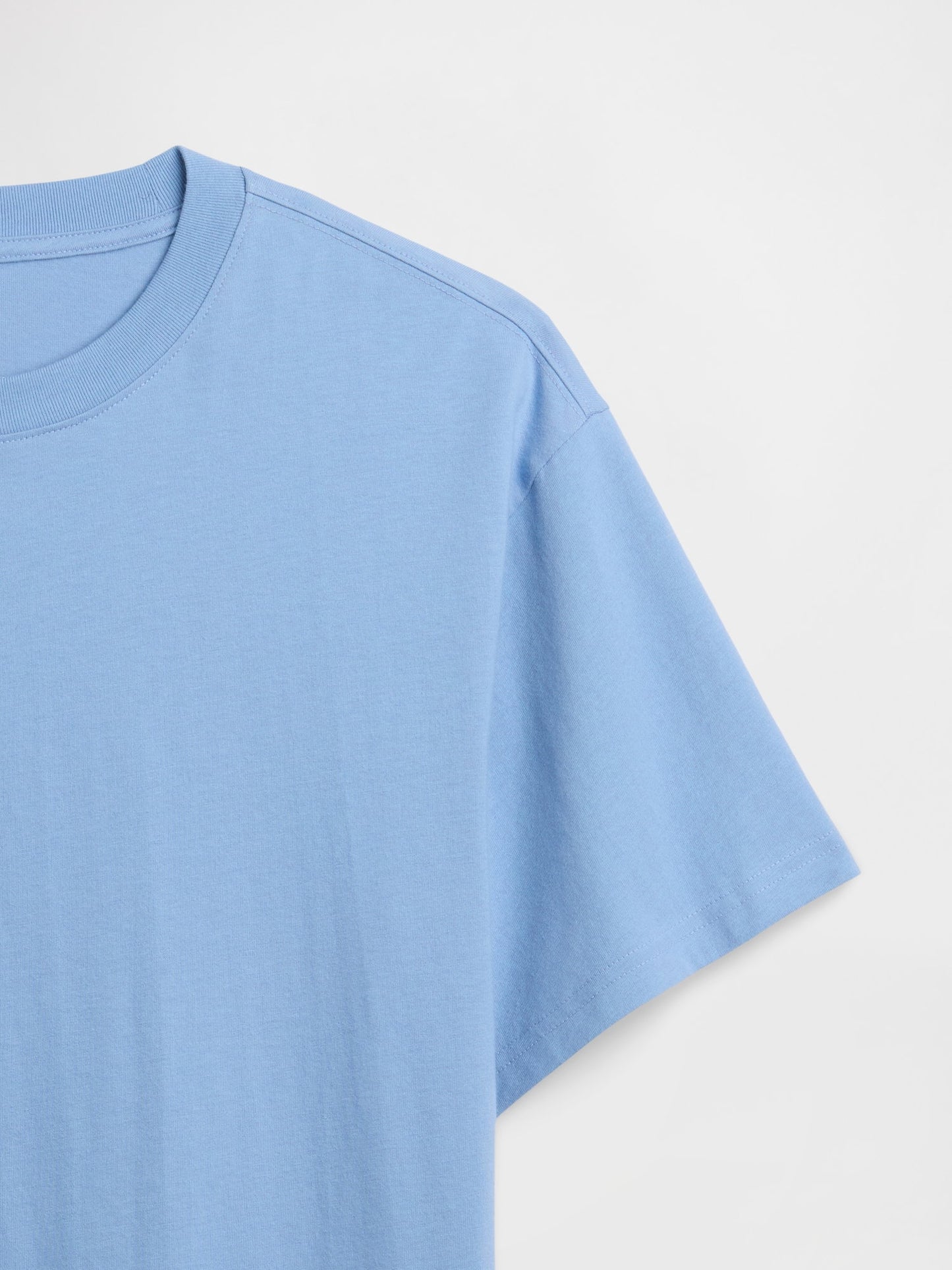 Açık Mavi Vintagesoft Boxy T-shirt