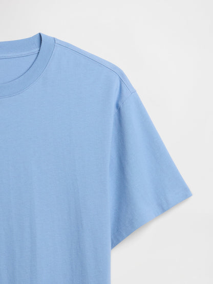 Açık Mavi Vintagesoft Boxy T-shirt
