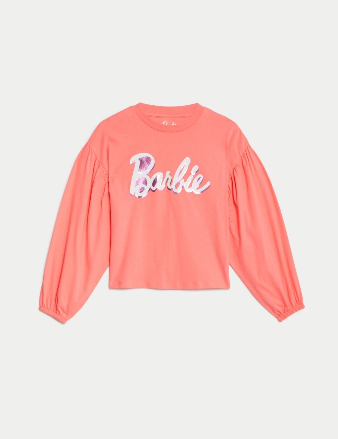 Saf Pamuklu Uzun Kollu Barbie™ T-shirt (5-16 Yaş)