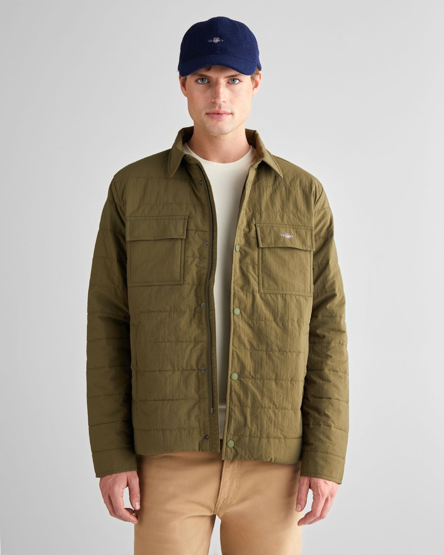 Gant Erkek Haki Standart Fit Mont