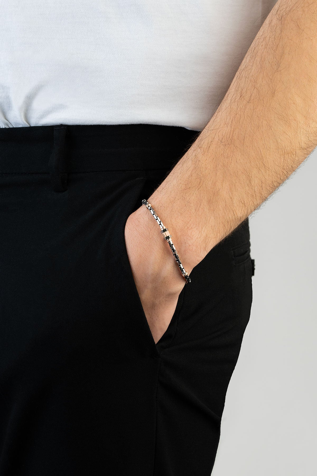 Italyan Zeus 21 Cm Gümüş Erkek Zincir Bileklik 5113594221