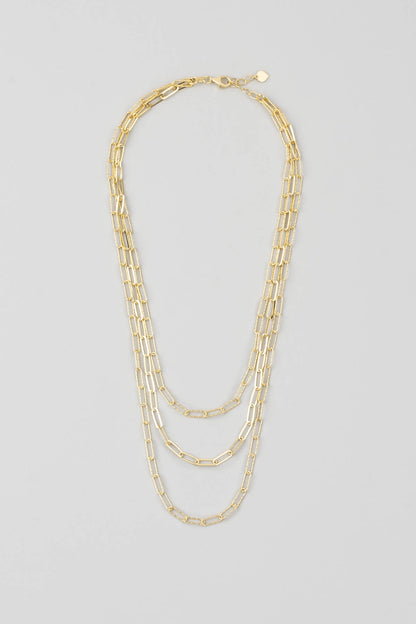 Italyan Tasarım 18 Ayar Sarı Altın Kaplama 45 Cm Gümüş Zincir Kolye 5116394445