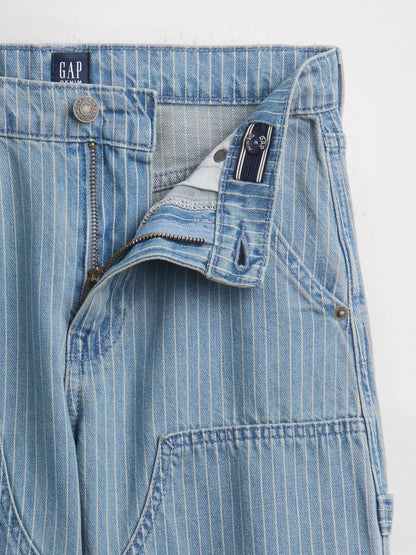Mavi Kids Baggy Çizgili Iki Dikişli Carpenter Jean Pantolon