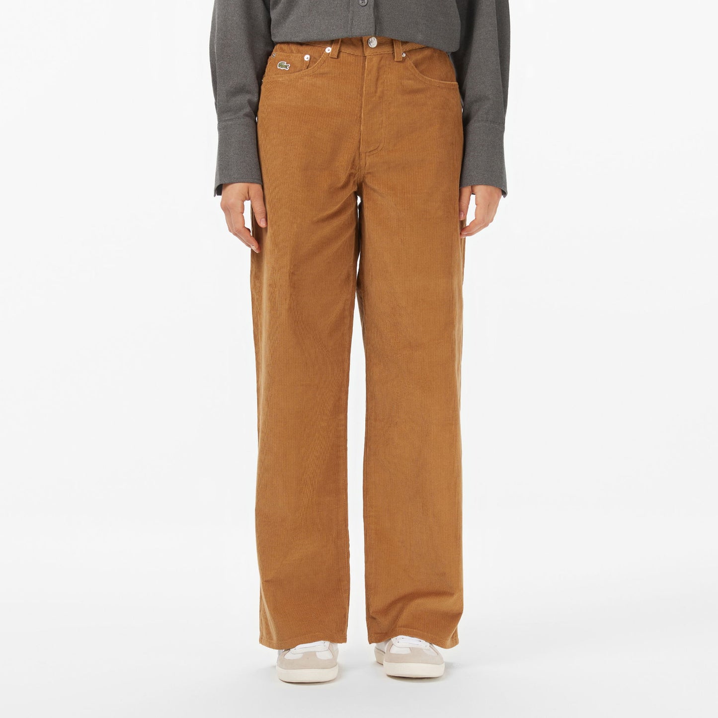 Lacoste Kadın Wide Leg Kahverengi Pantolon