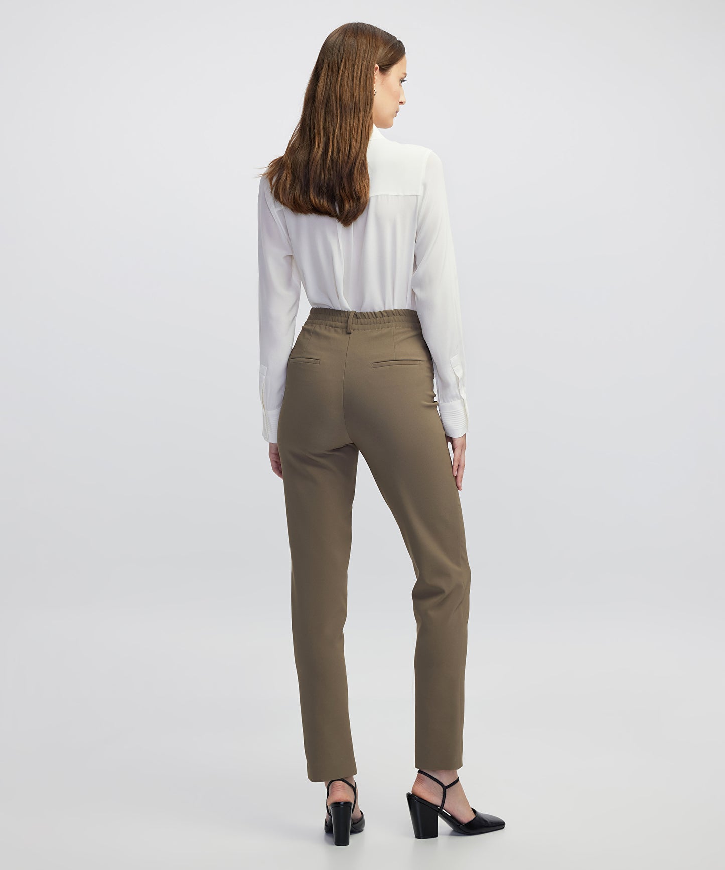 Elastik Bel Skinny Fit Pantolon