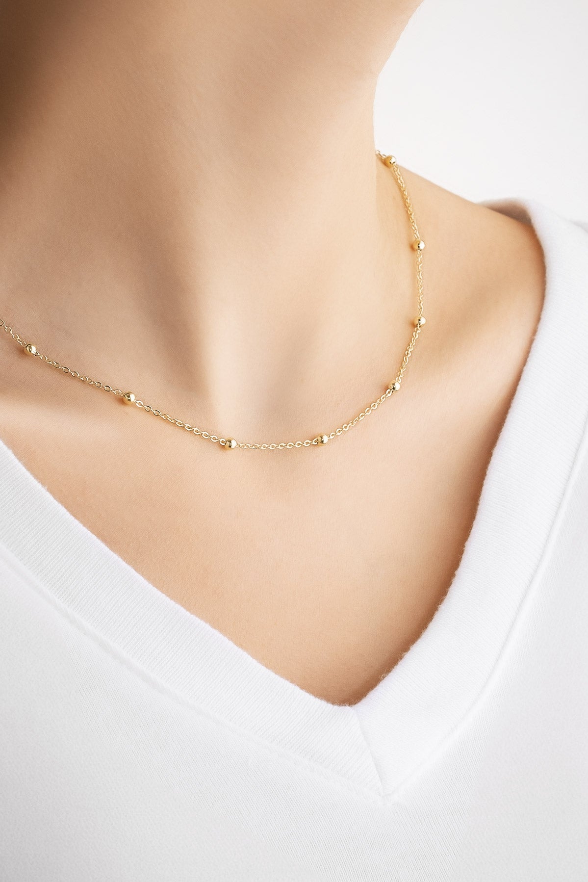 Noa 18 Ayar Sarı Altın Kaplama 43 Cm Gümüş Zincir Kolye 5131484499