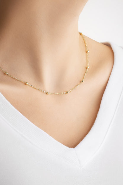 Noa 18 Ayar Sarı Altın Kaplama 43 Cm Gümüş Zincir Kolye 5131484499