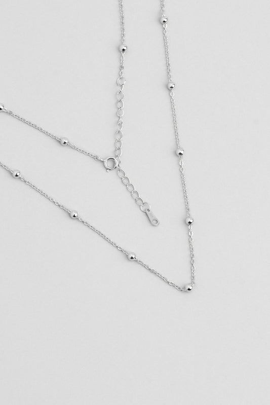 Noa 18 Ayar Beyaz Altın Kaplama 43 Cm Gümüş Zincir Kolye 5131489999