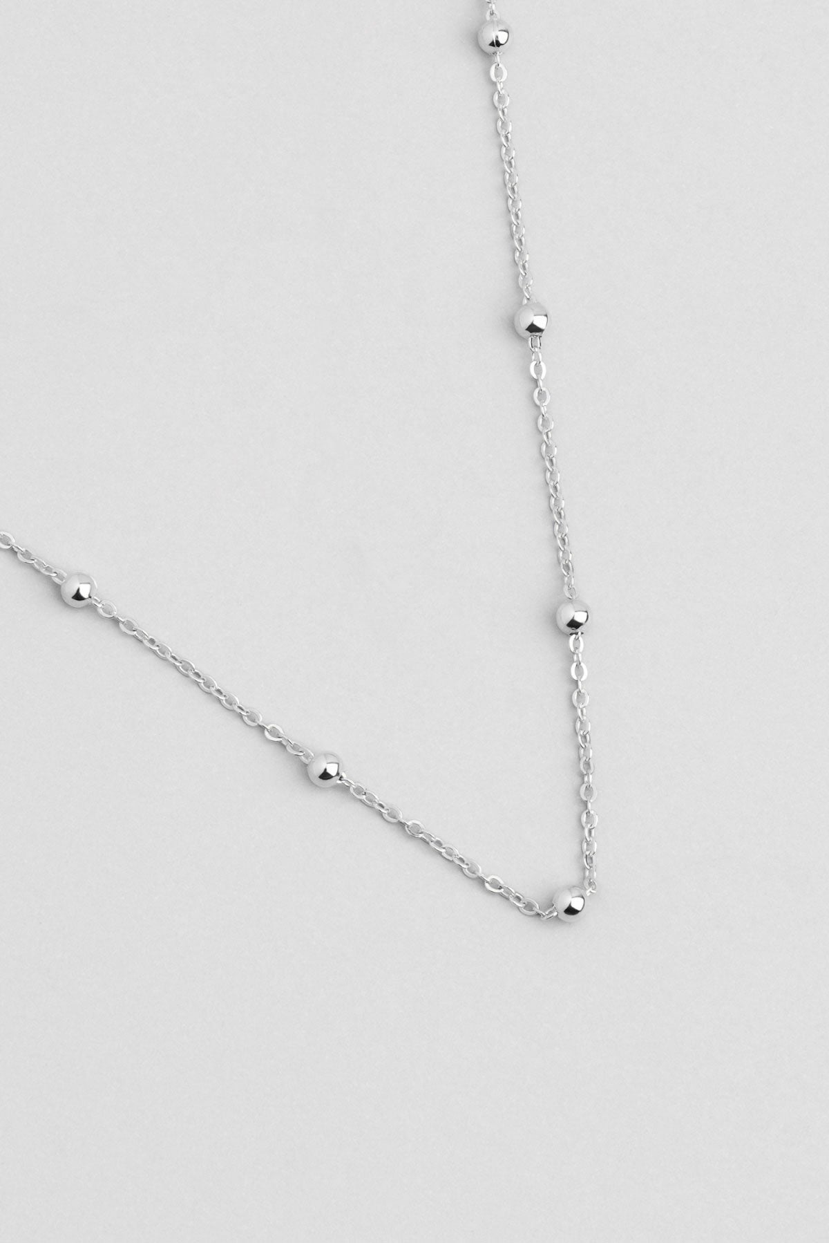 Noa 18 Ayar Beyaz Altın Kaplama 43 Cm Gümüş Zincir Kolye 5131489999