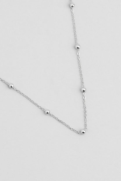 Noa 18 Ayar Beyaz Altın Kaplama 43 Cm Gümüş Zincir Kolye 5131489999