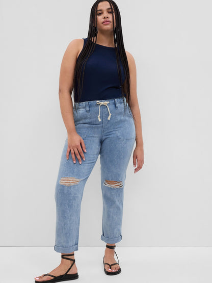 Mavi Mid Rise Easy Pull-on Jean Pantolon
