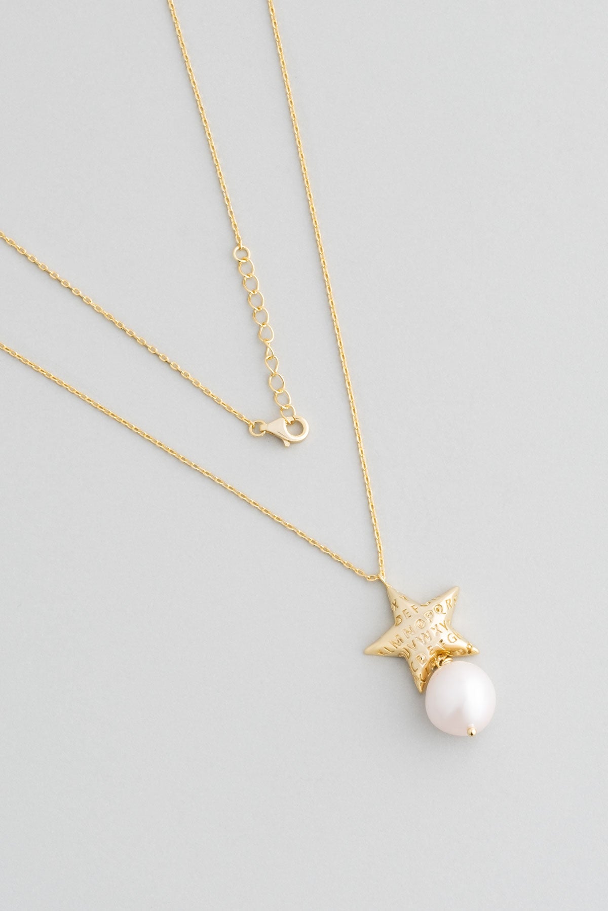 Inci Yıldızı 18 Ayar Sarı Altın Kaplama 45 Cm Gümüş Doğal Taşlı Kolye 5143346244