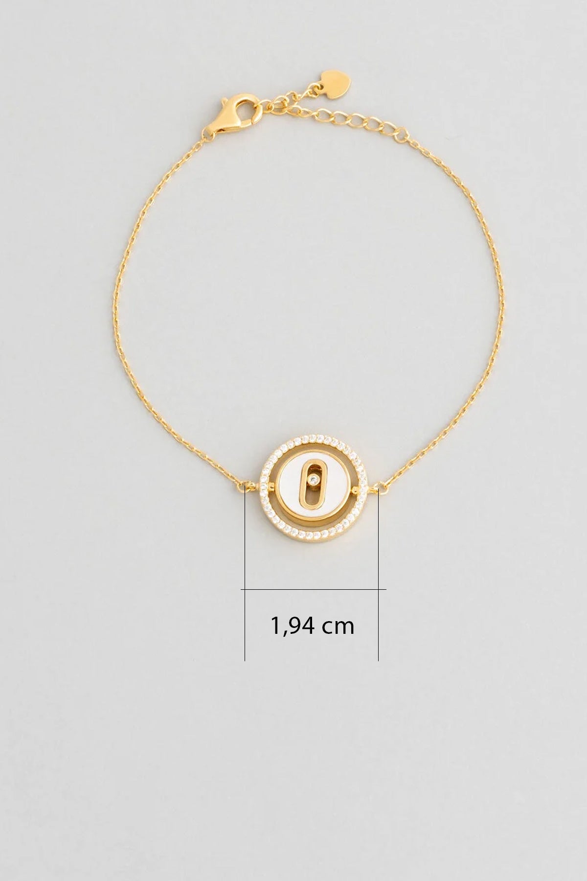 Minimal Tasarım 18 Ayar Sarı Altın Kaplama 20 Cm Gümüş Bileklik 5144090144