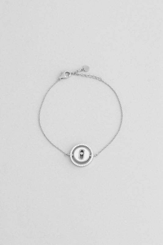 Minimal Tasarım 18 Ayar Beyaz Altın Kaplama 20 Cm Gümüş Bileklik 5144090199