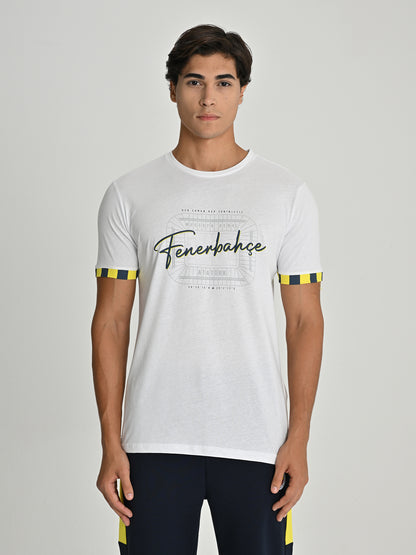 Fenerbahçe Beyaz Tribün Stadyum Erkek Tshirt