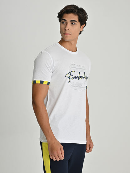 Fenerbahçe Beyaz Tribün Stadyum Erkek Tshirt