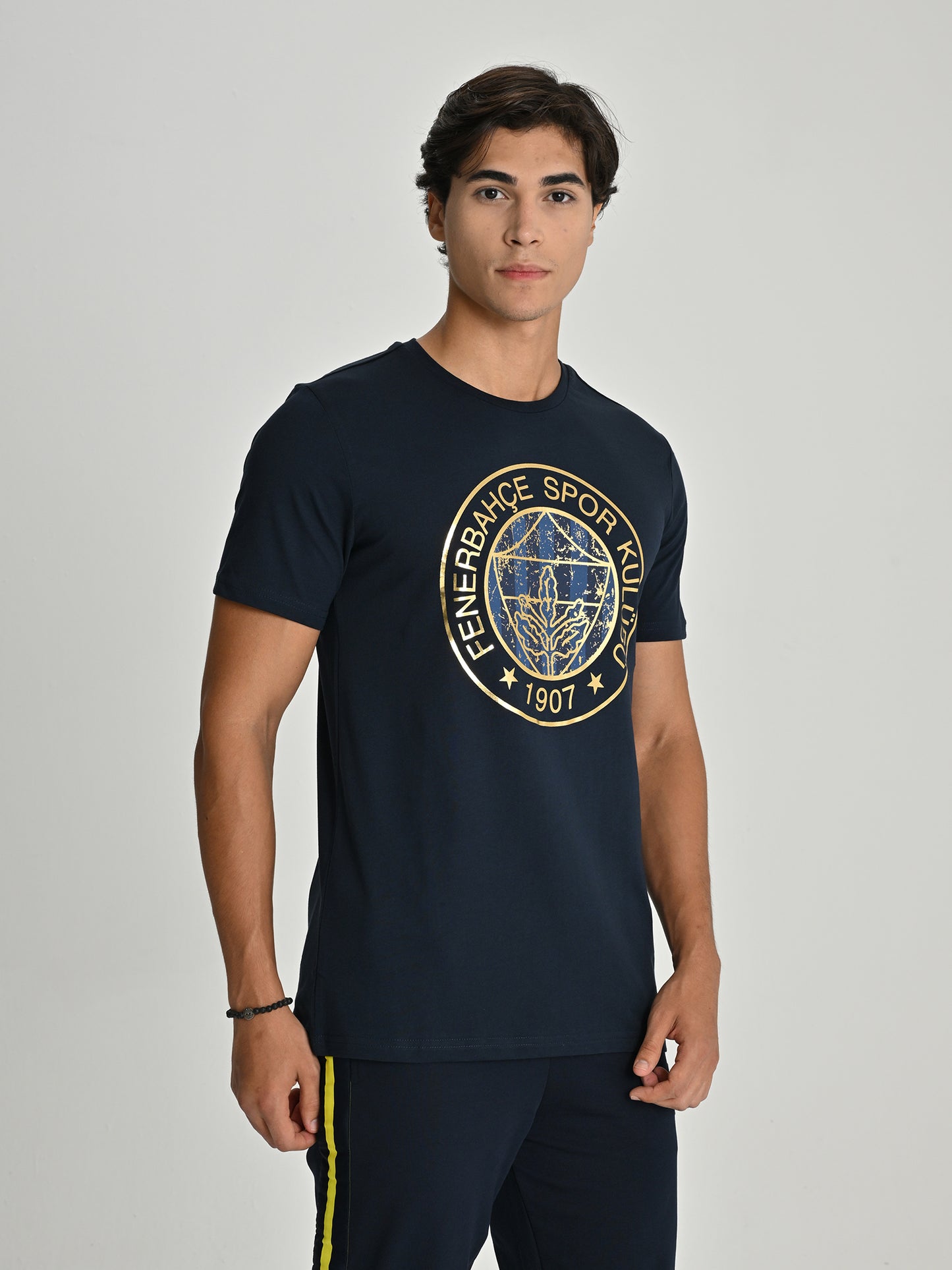 Fenerbahçe Tribün Varak Logolu Lacivert Erkek Tshirt