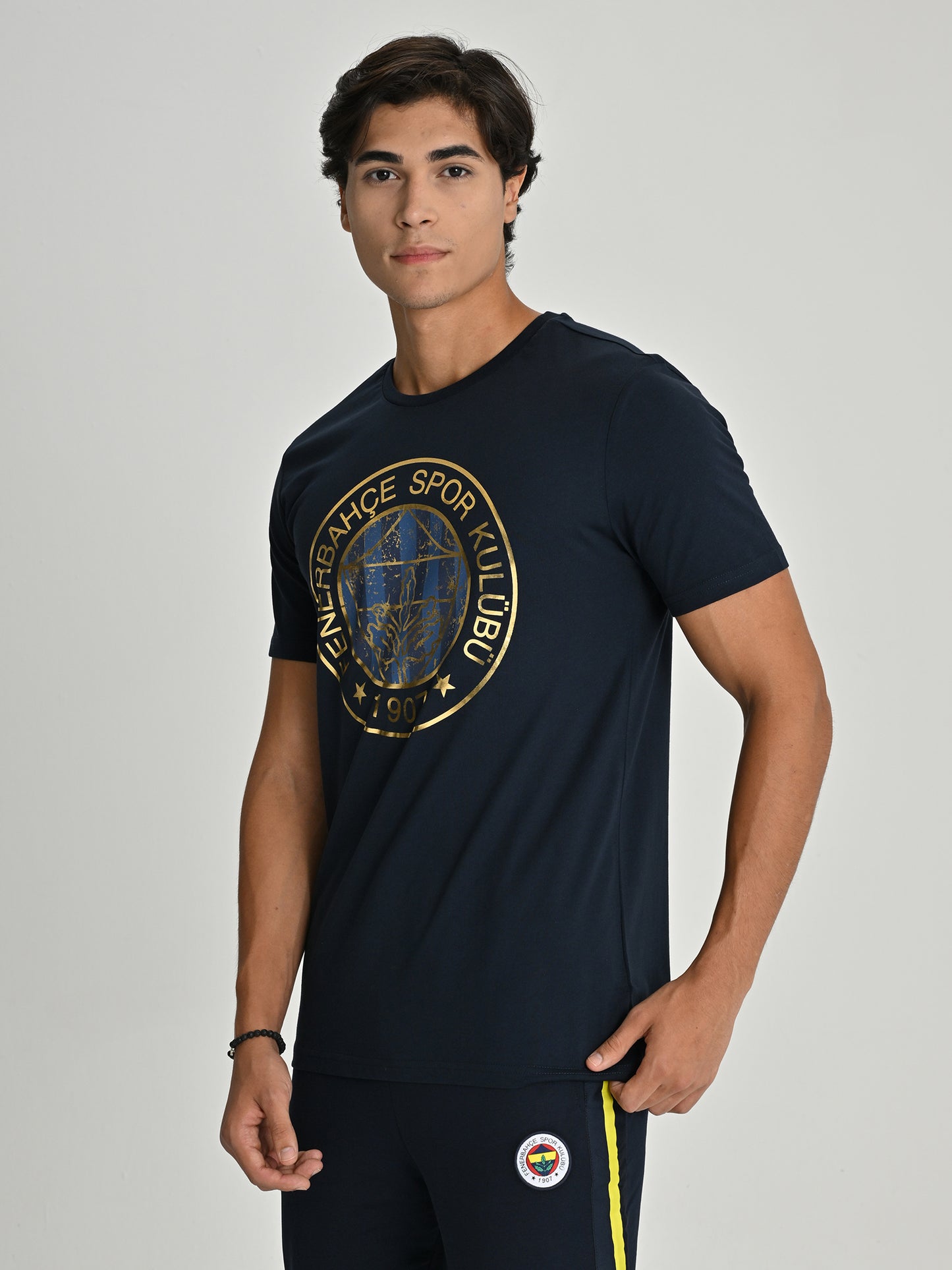 Fenerbahçe Tribün Varak Logolu Lacivert Erkek Tshirt