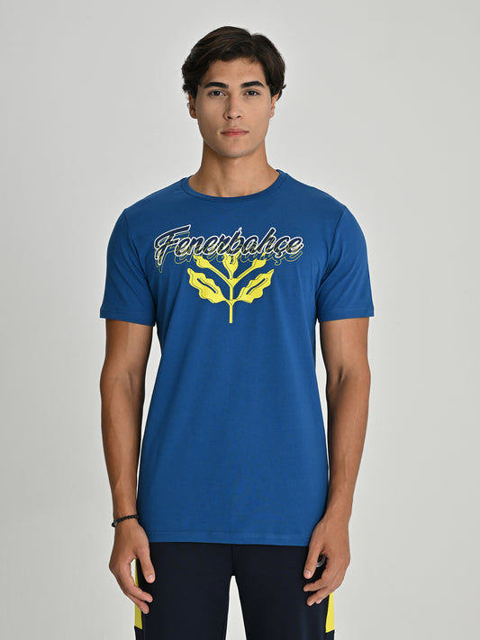 Fenerbahçe Mavi Tribün Palamut Erkek Tshirt