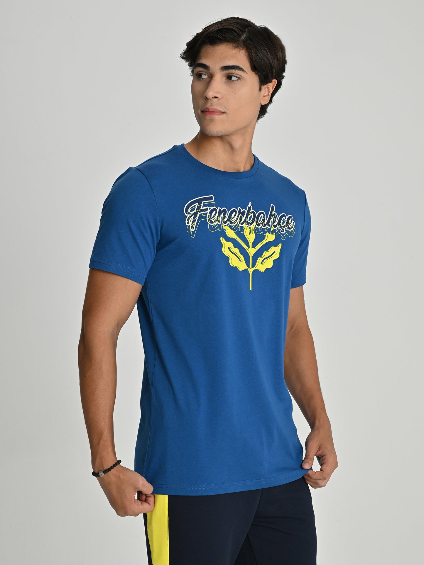 Fenerbahçe Mavi Tribün Palamut Erkek Tshirt