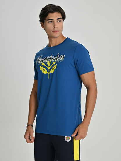 Fenerbahçe Mavi Tribün Palamut Erkek Tshirt