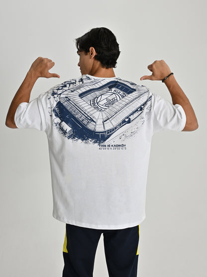 Fenerbahçe Tribün 'we Are Fenerbahçe' Beyaz Erkek Tshirt