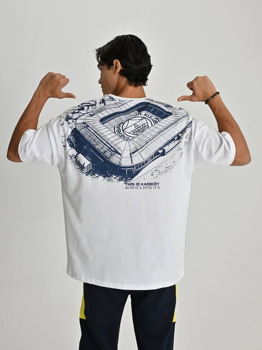 Fenerbahçe Tribün 'we Are Fenerbahçe' Beyaz Erkek Tshirt