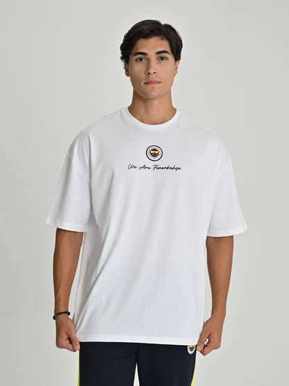 Fenerbahçe Tribün 'we Are Fenerbahçe' Beyaz Erkek Tshirt