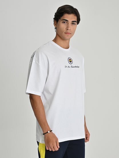 Fenerbahçe Tribün 'we Are Fenerbahçe' Beyaz Erkek Tshirt