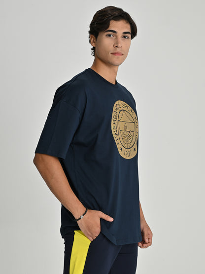 Fenerbahçe Tribün Metalik Logolu Erkek Tshirt