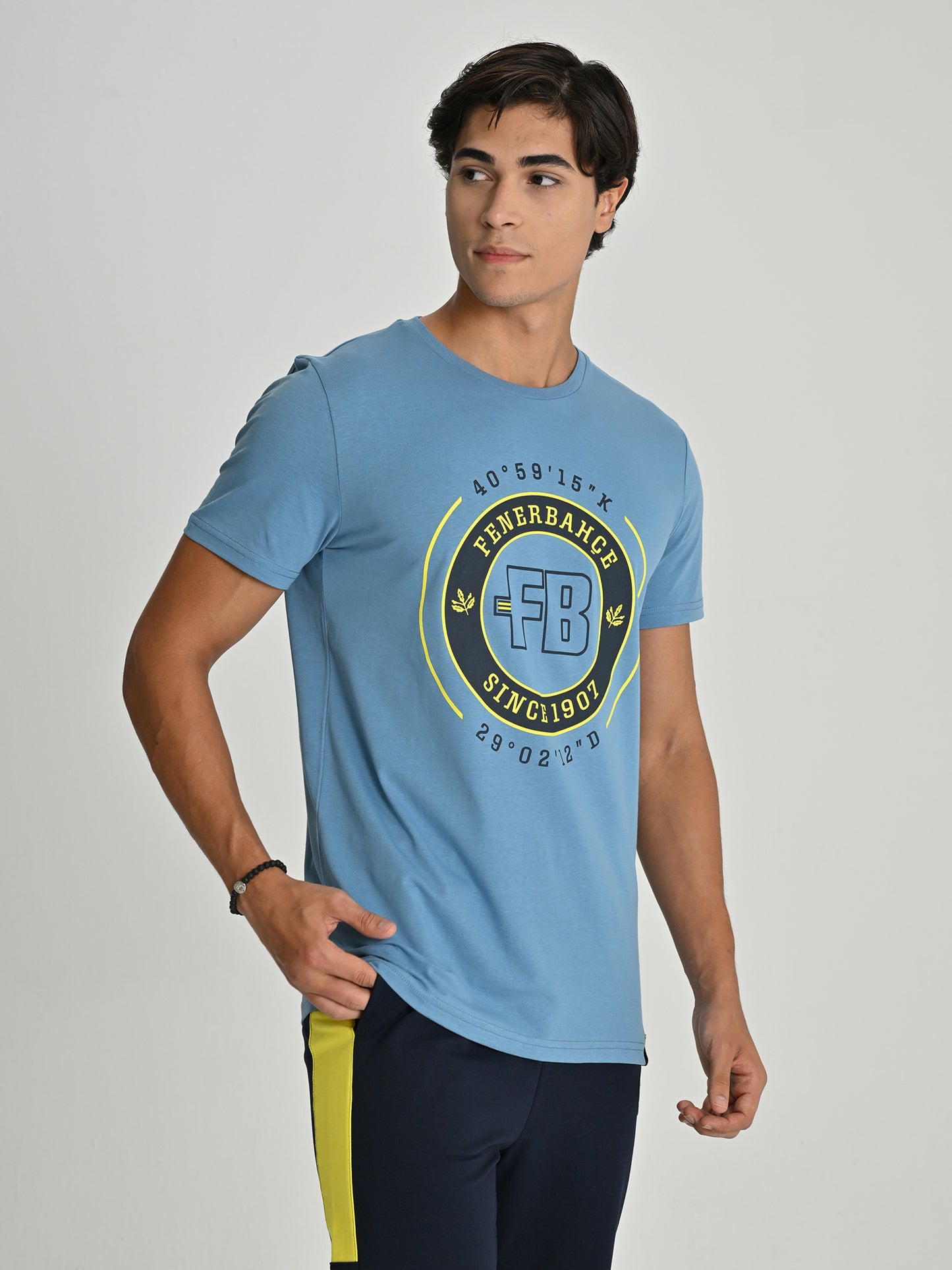 Fenerbahçe Açık Mavi Tribün Since 1907 Erkek Tshirt