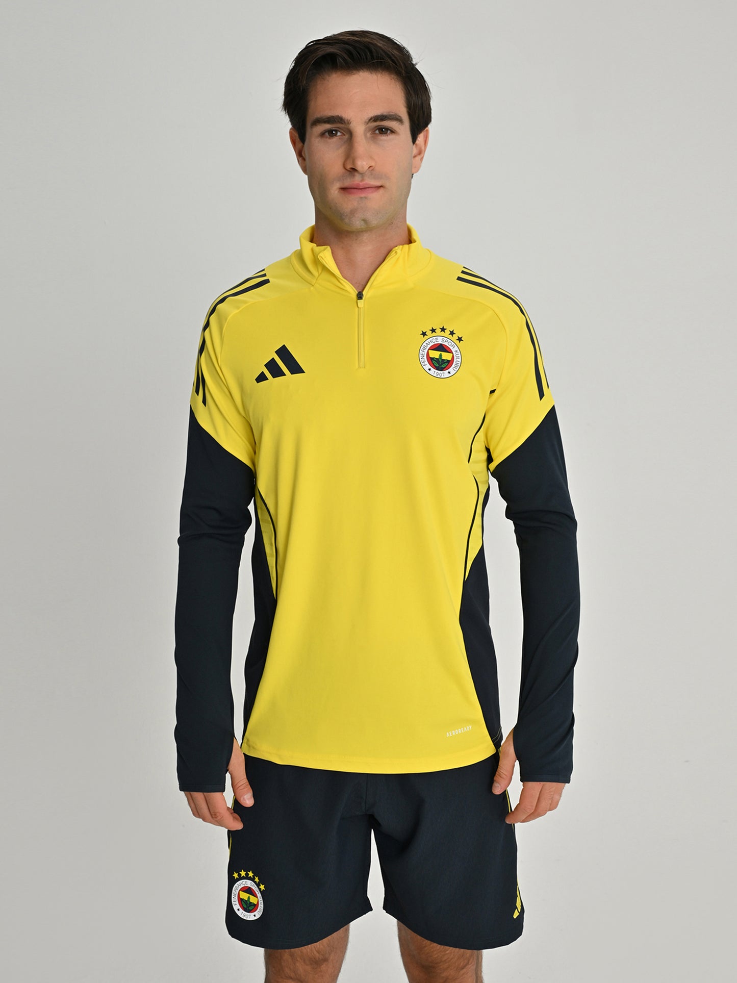 Fenerbahçe 2025/26 A Takım Sarı Yarım Fermuarlı Sweatshirt