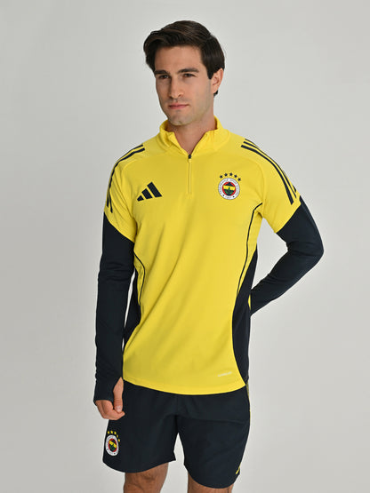 Fenerbahçe 2025/26 A Takım Sarı Yarım Fermuarlı Sweatshirt