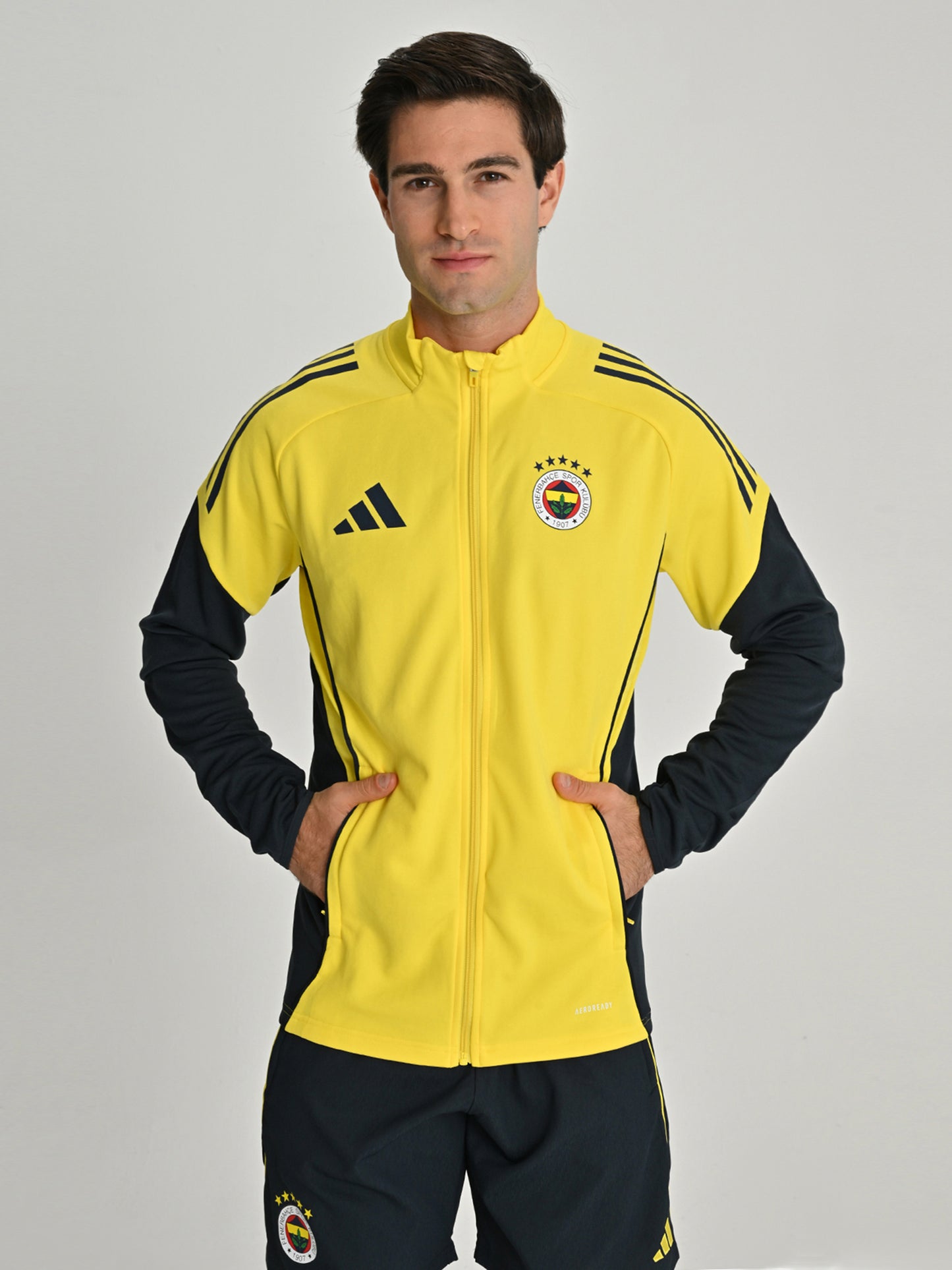 Fenerbahçe 2025/26 A Takım Sarı Tam Fermuarlı Sweatshirt