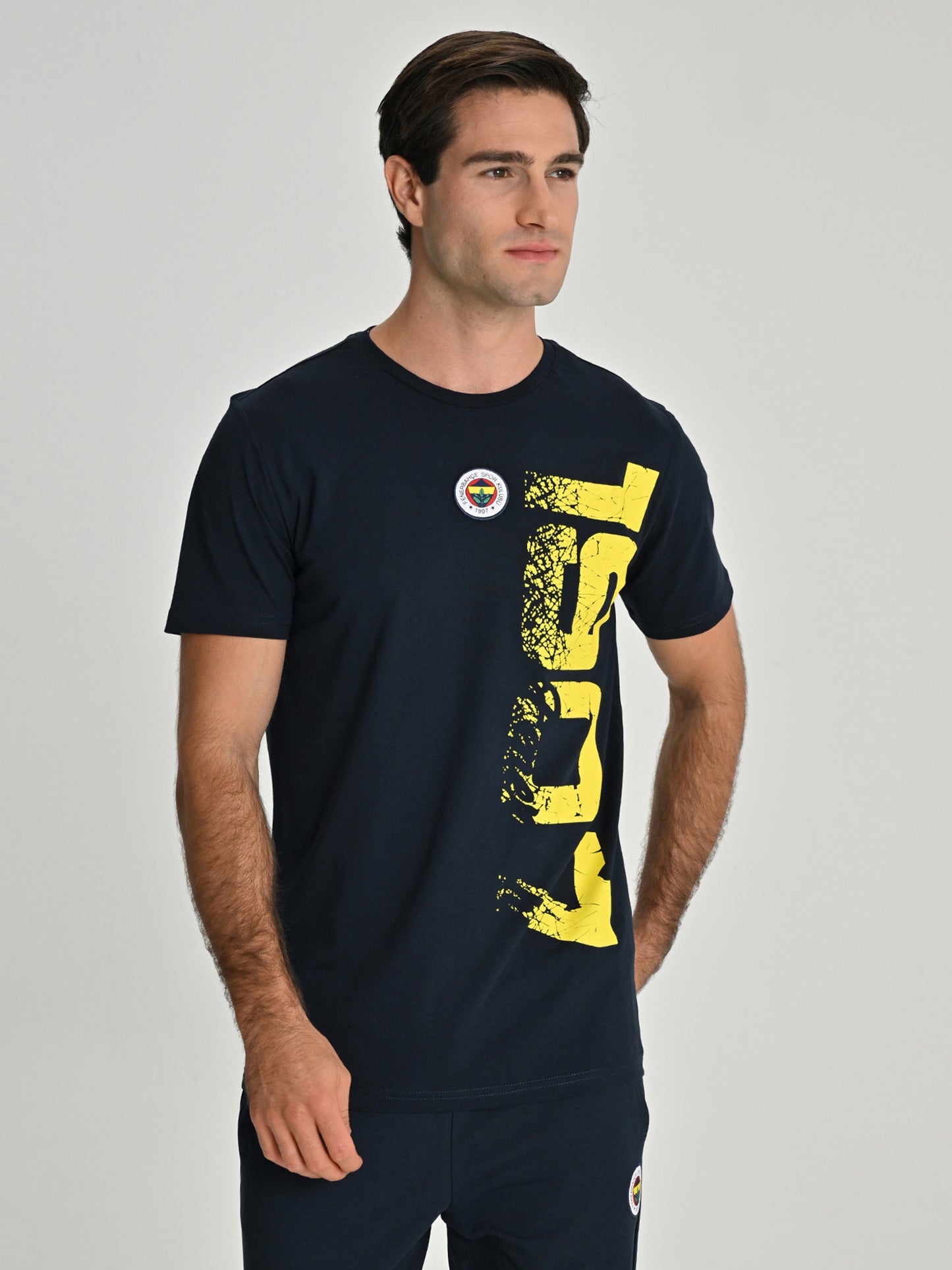 Fenerbahçe Lacivert Tribün Sarı 1907 Erkek Tshirt
