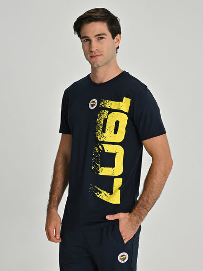 Fenerbahçe Lacivert Tribün Sarı 1907 Erkek Tshirt