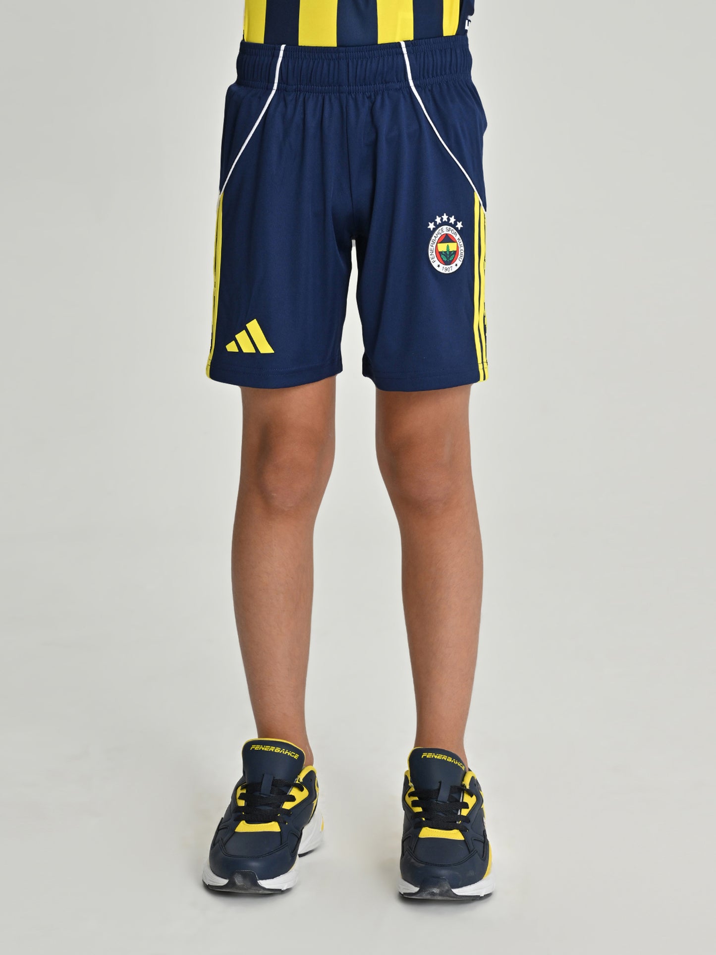 Fenerbahçe 2025/26 Çubuklu Lacivert Jr Şort