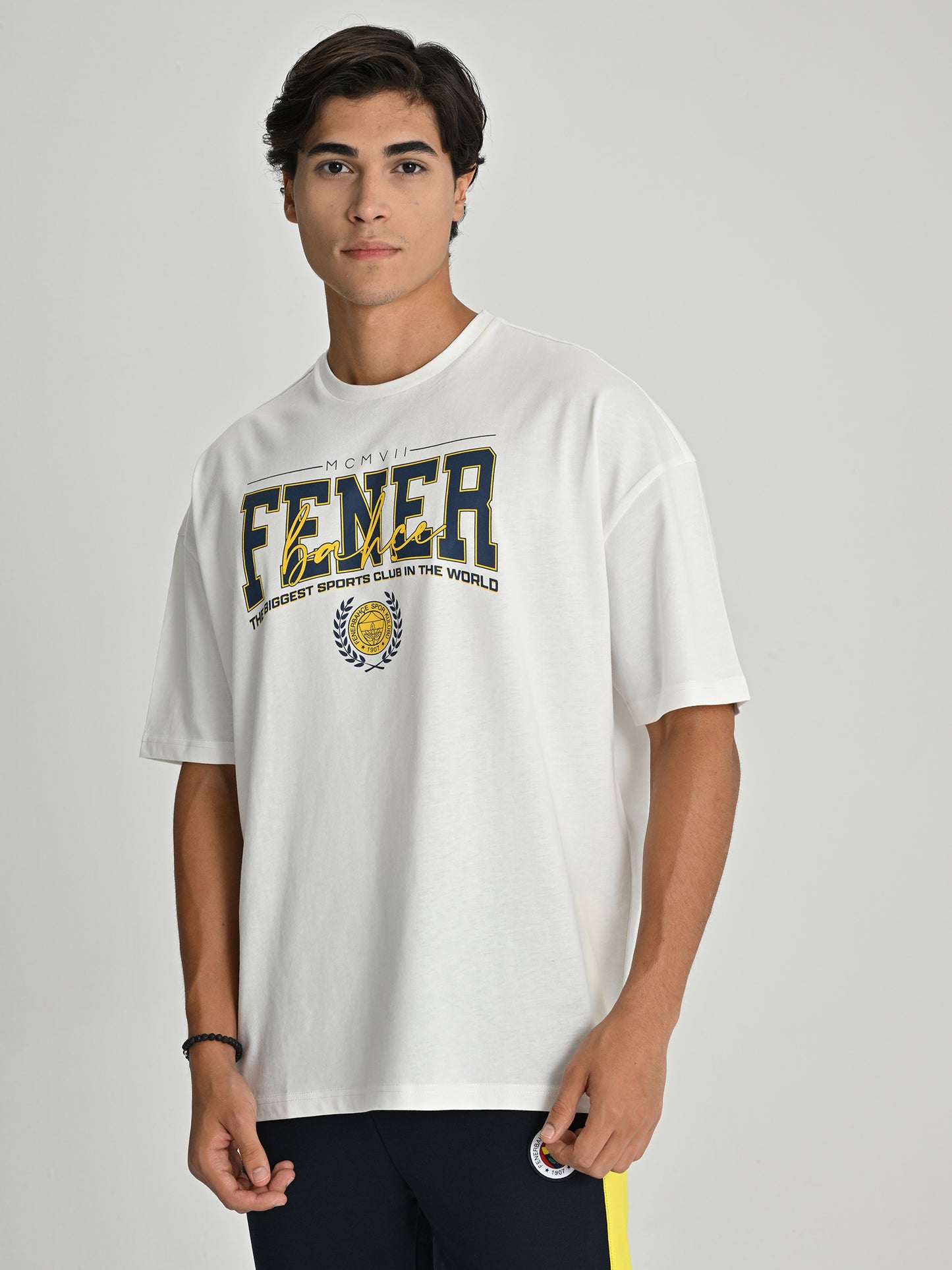 Fenerbahçe Ekru Kolej Mcmvii Erkek Tshirt