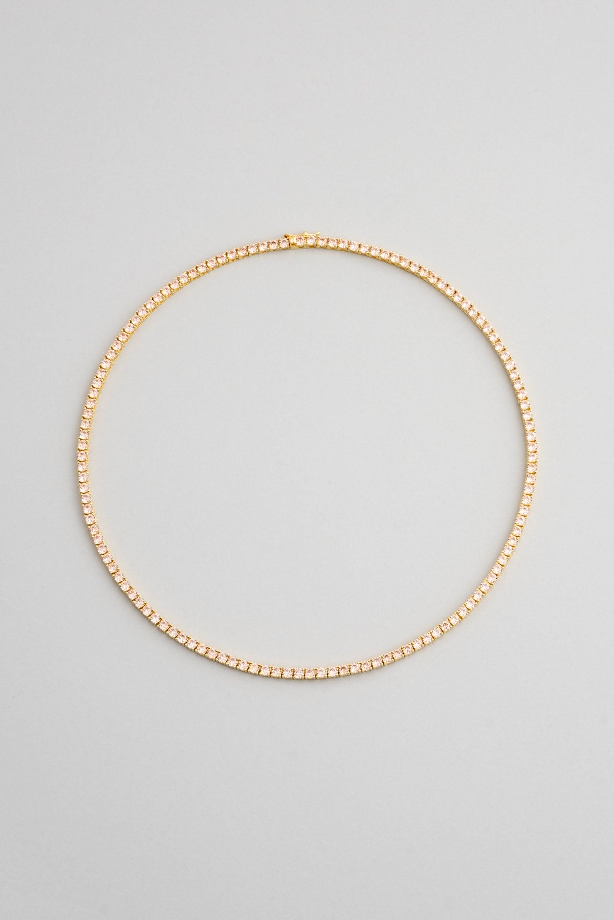 Renkli Taşlı 18 Ayar Sarı Altın Kaplama 42 Cm Gümüş Su Yolu Kolye 5154160644